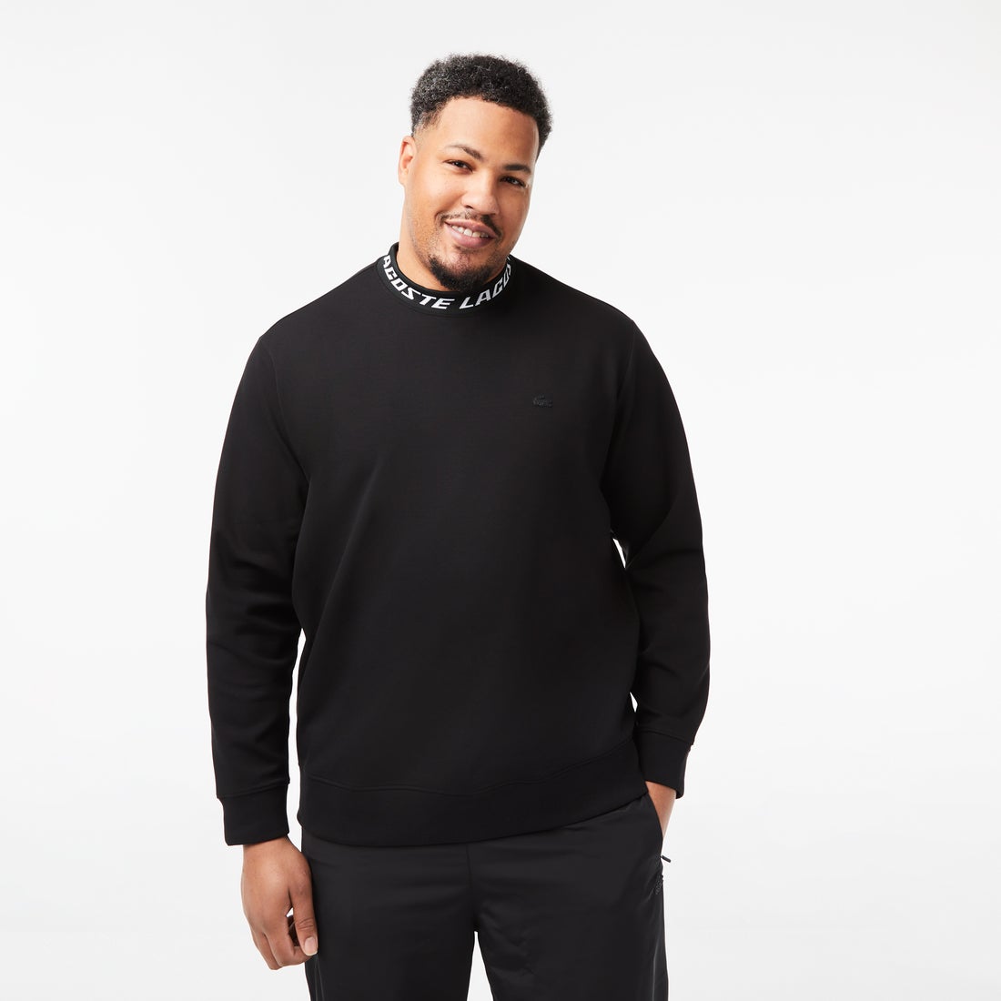 ラコステ LACOSTE ジャカードモックネックテックスウェットプル