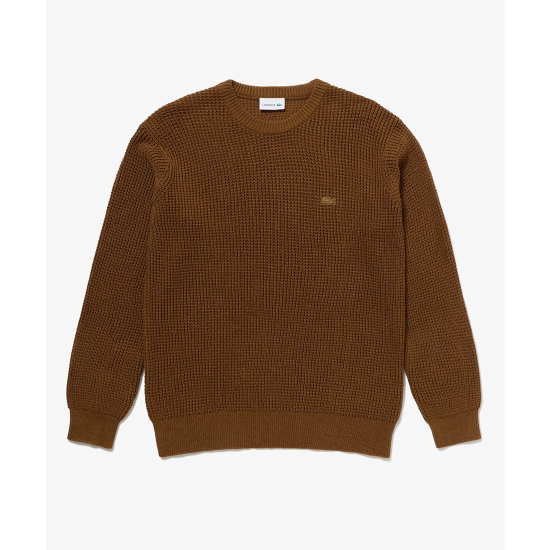 ラコステ LACOSTE ワッフルニットセーター （グレー） -ファッション