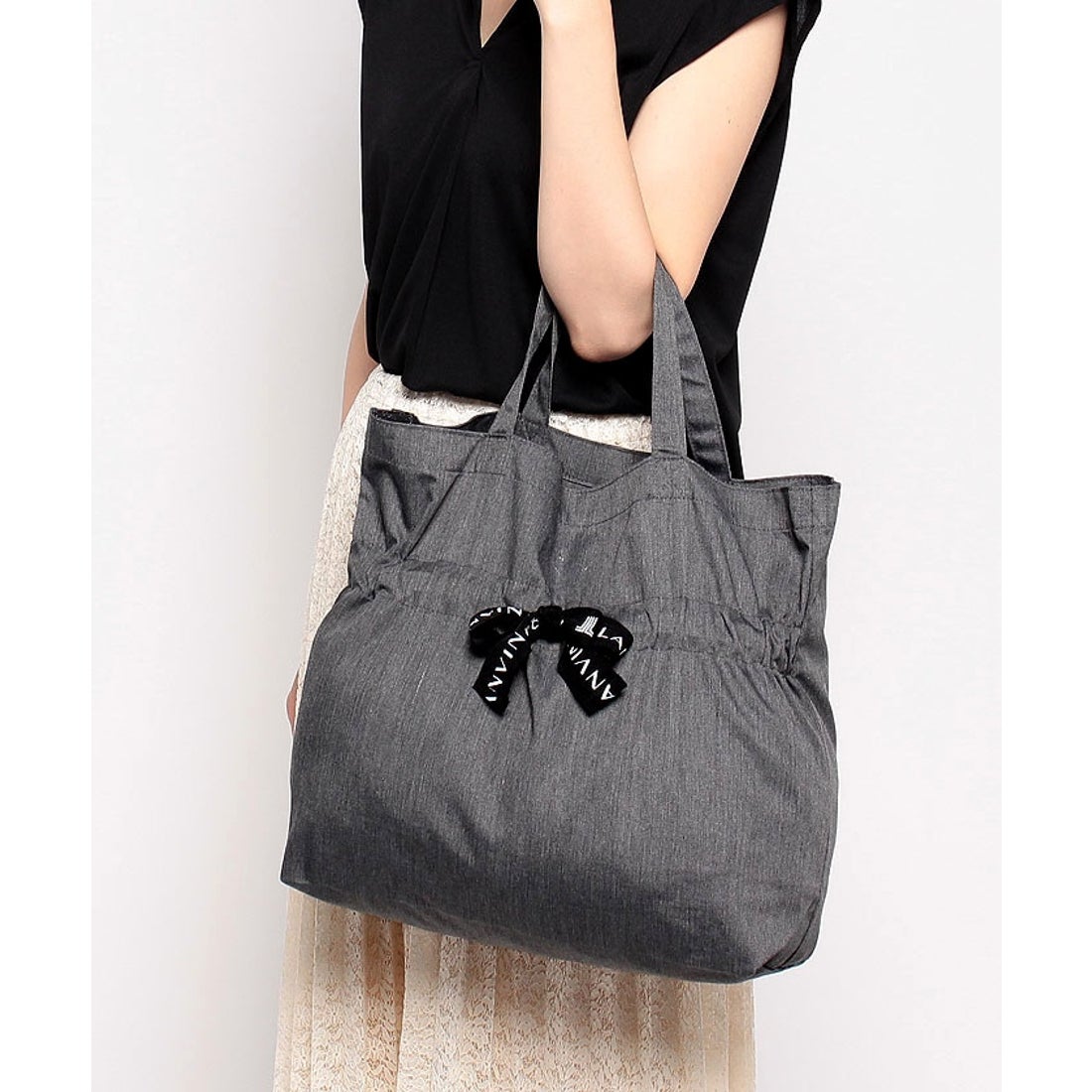 LANVIN en Bleu サリー エコバッグ グレー - ファッション通販 d fashion