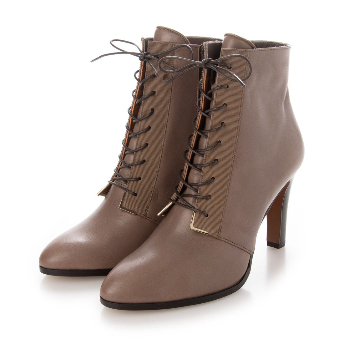 ランバン オン ブルー LANVIN en Bleu レースアップショートブーツ