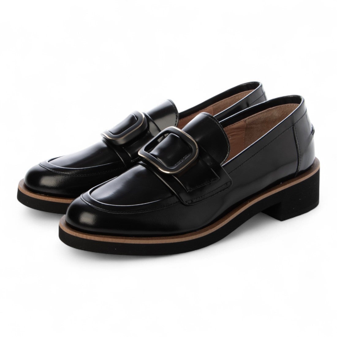 ランバン オン ブルー LANVIN en Bleu バックルモチーフローファー （B