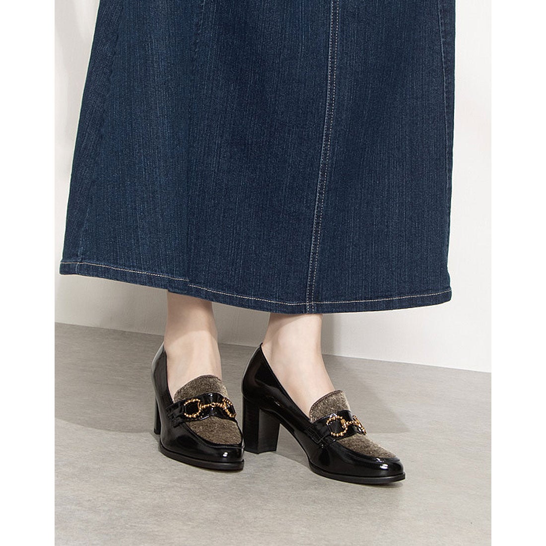 ランバン オン ブルー LANVIN en Bleu ビットローファーパンプス （B