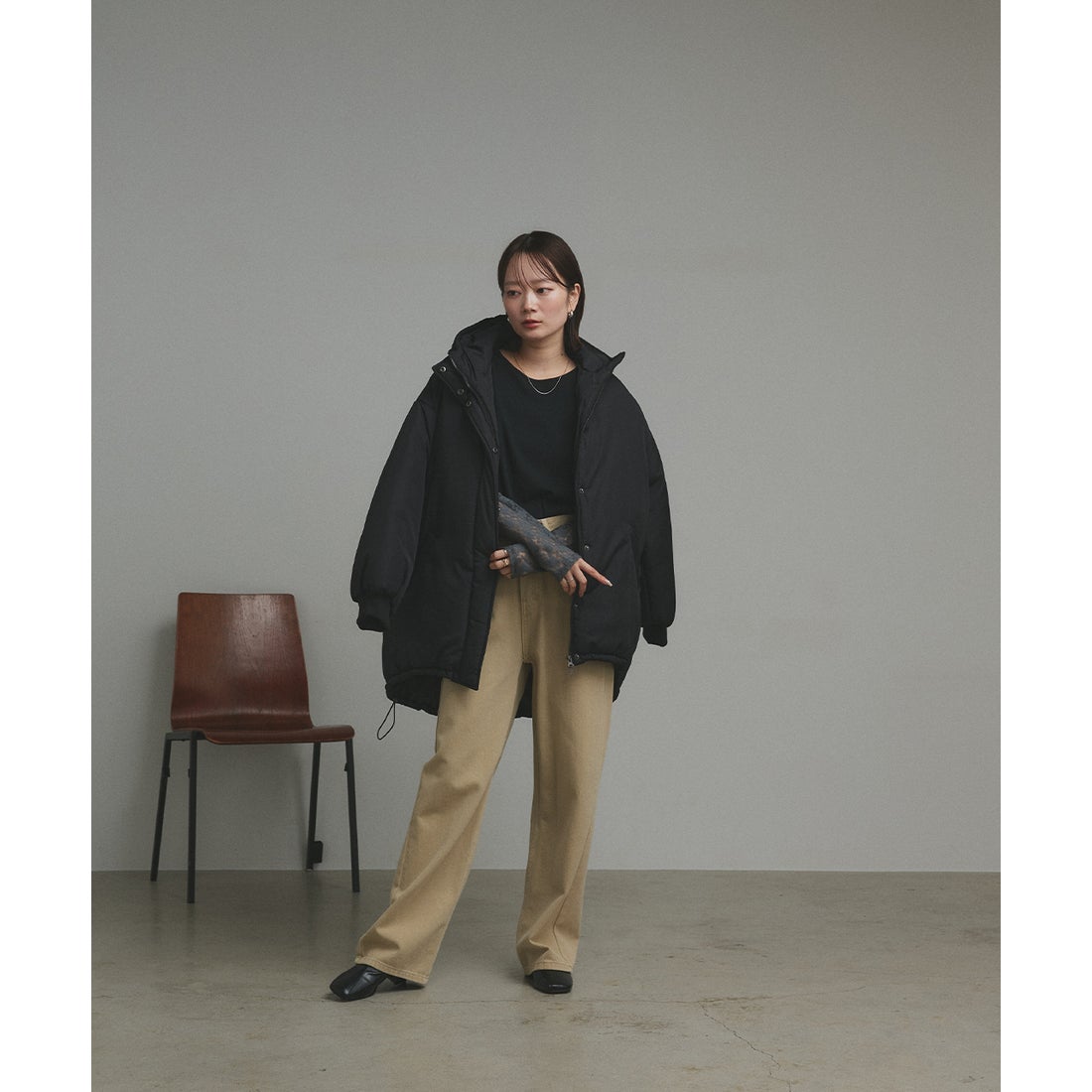 アドティエ ad thie モンスターパーカー モッズコート アウター 中綿