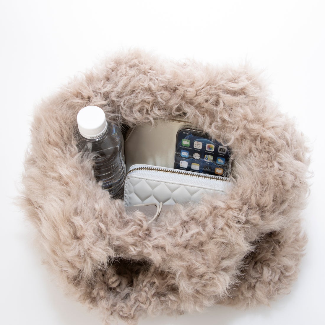 リサ コンテ Lisa Conte' リバーシブルムートンバッグ （ライト