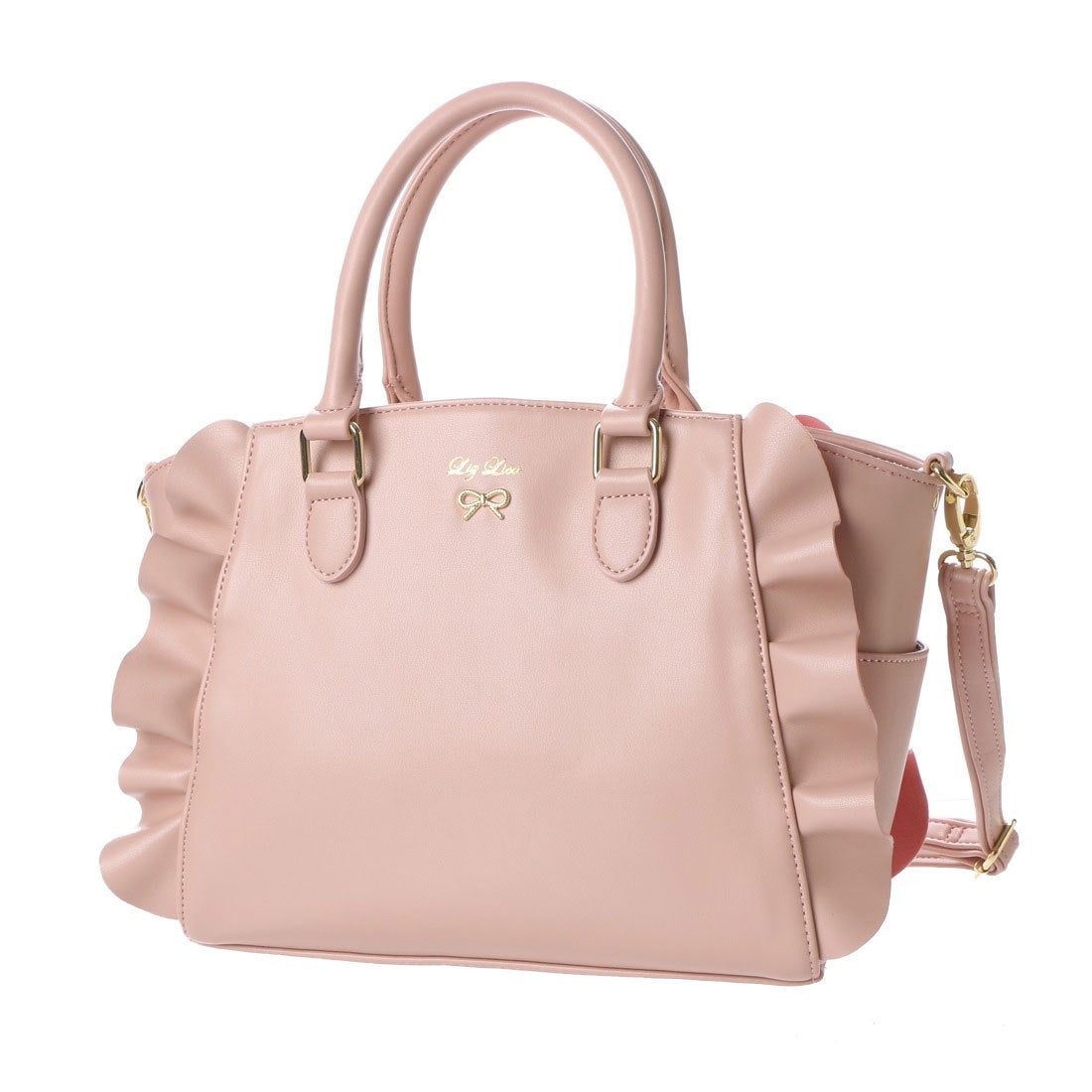 リズリサ LIZ LISA フルーリ フリル使い2WAYミニトートバッグ （ピンク