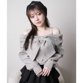 リップサービス LIP SERVICE リボンオフショルロングスリーブトップス