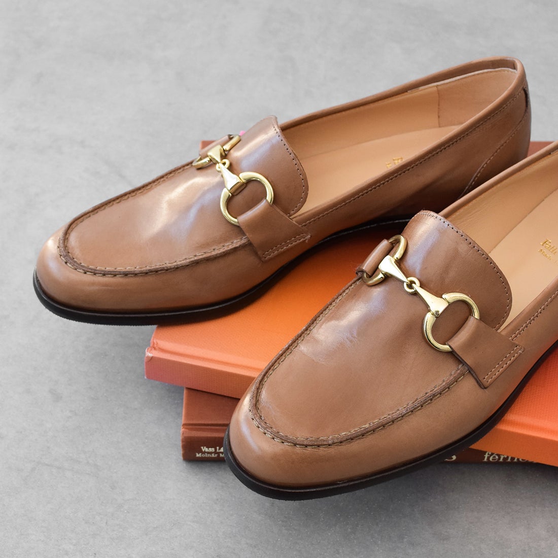 ルカ グロッシ Luca Grossi メタルビットローファー （オーク