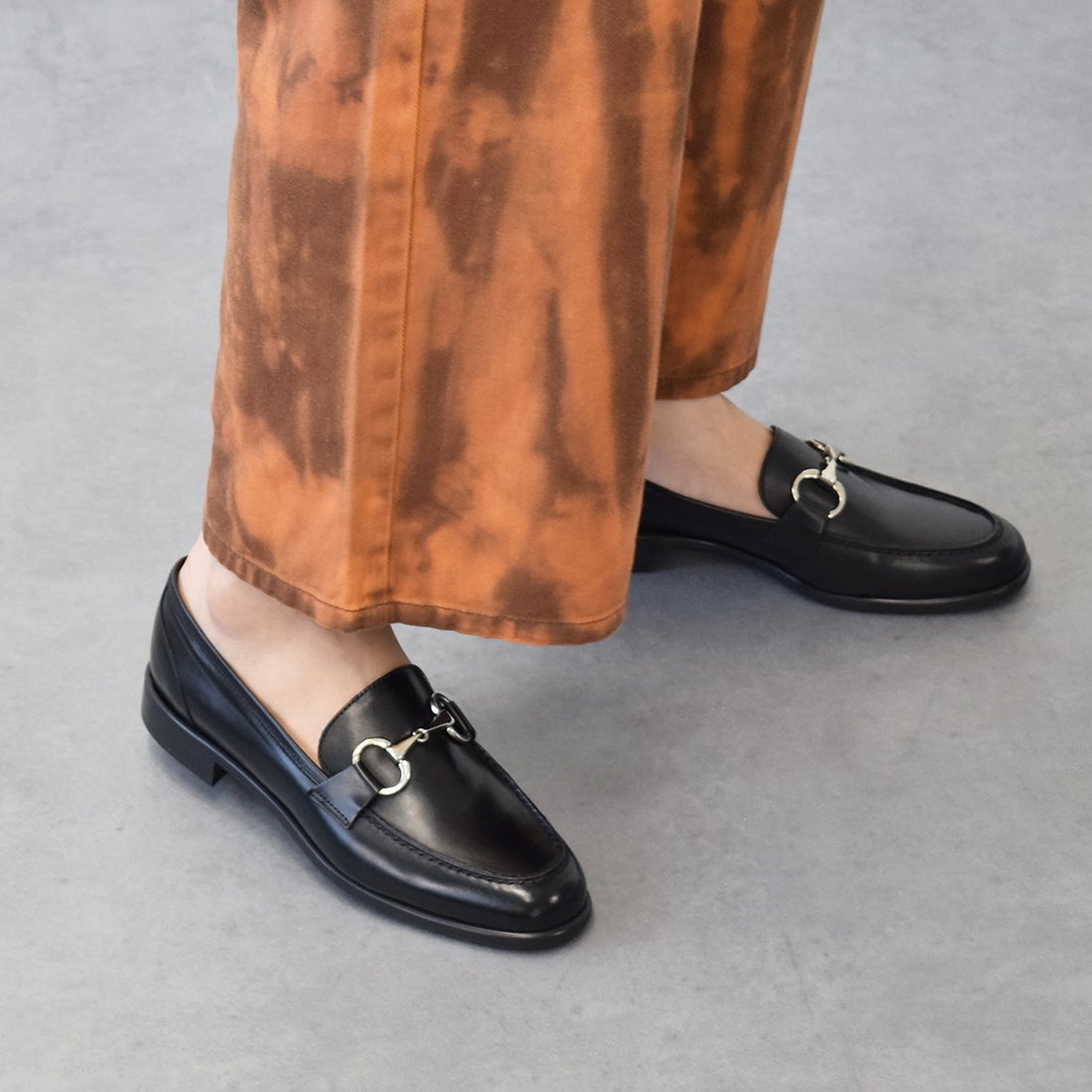 ルカ グロッシ Luca Grossi メタルビットローファー （ブラックコンビ