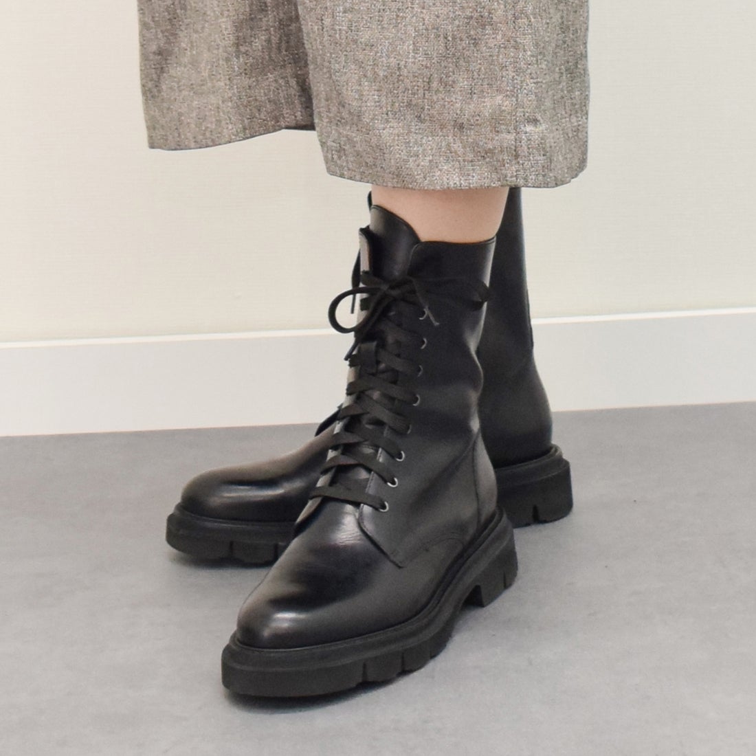 ルカ グロッシ Luca Grossi タンクソールレースアップブーツ