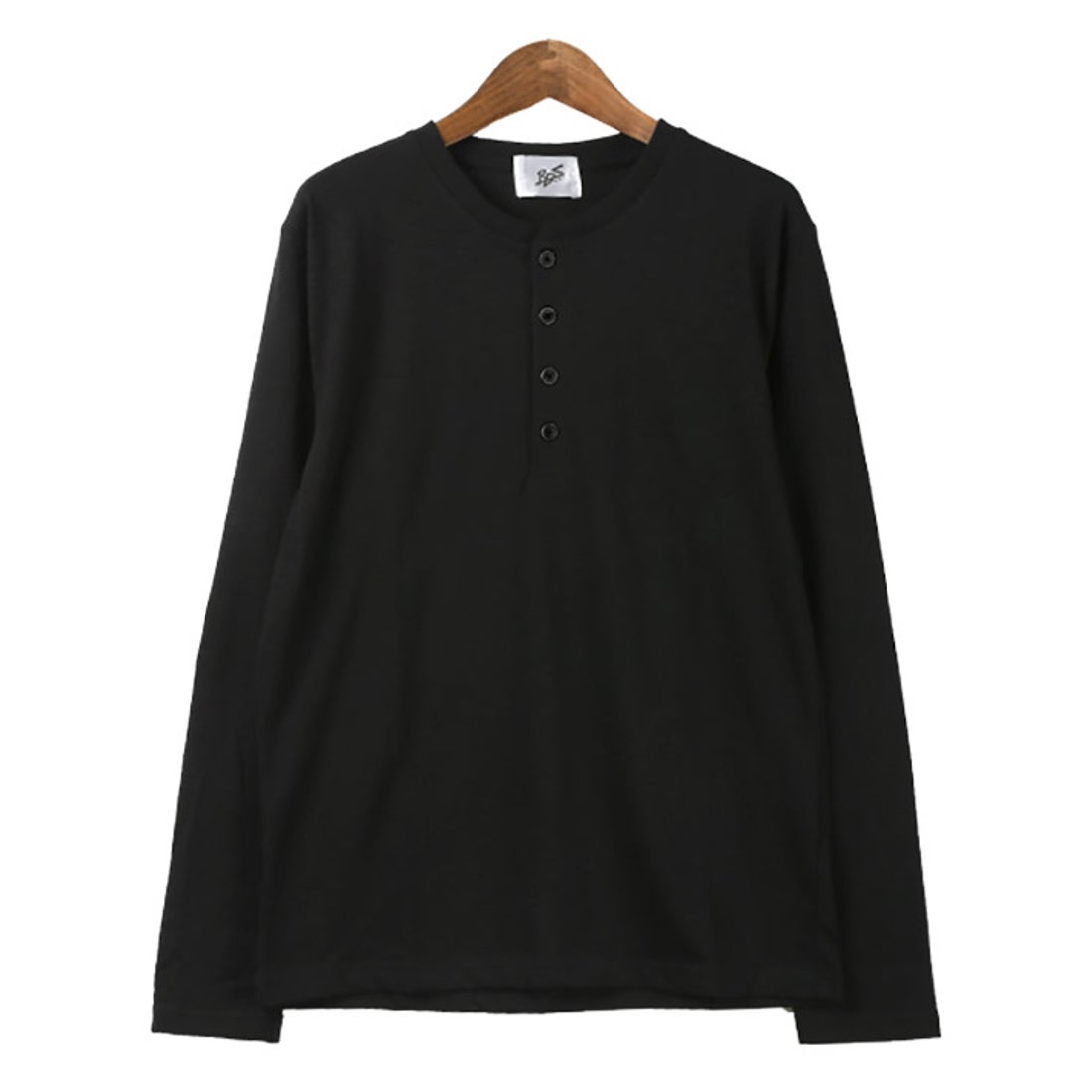 ラグスタイル LUXSTYLE スラブヘンリーネック長袖Tシャツ/ロンT メンズ