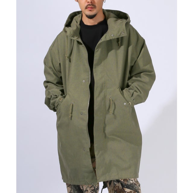 カラウティア callautia スタンドカラーモッズコート （カーキ