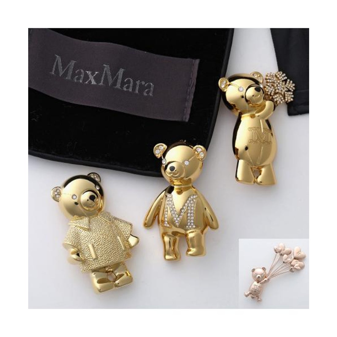 マックスマーラ Max Mara MAX MARA ブローチ TEDDYBROOCH SHINY テディ