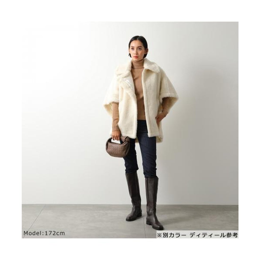 テディベアコート ベアポンチョ ミルクティベージュ Sサイズ