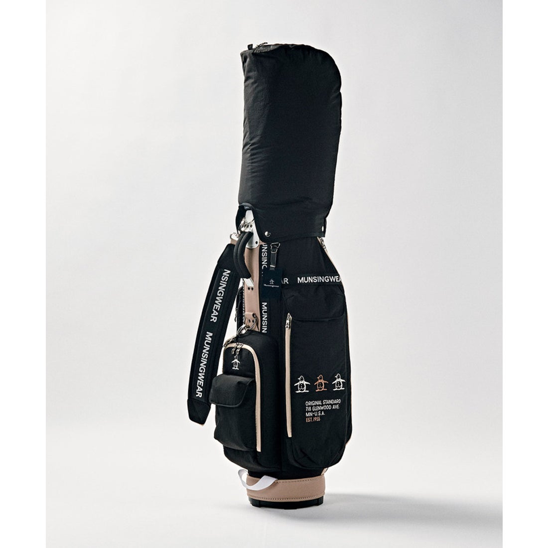 MUNSINGWEAR 布帛素材軽量キャディバッグ(2.5kg/8.5型/5分割/46インチ