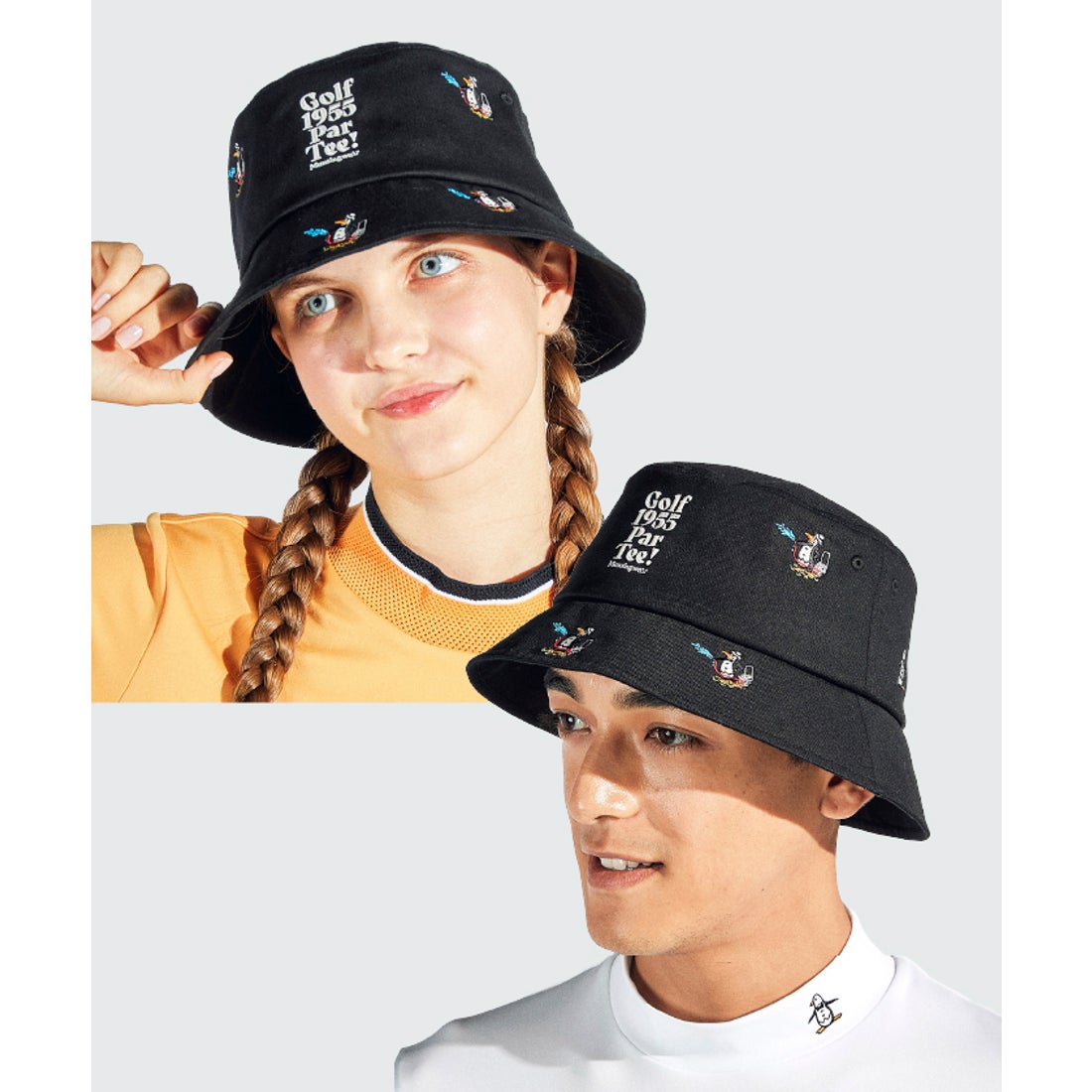マンシングウェア MUNSINGWEAR キャラクターペンギン柄 バケットハット