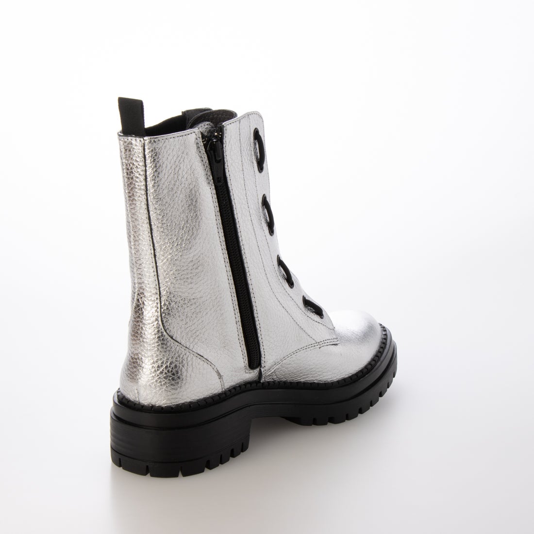 MODE ET JACOMO 【3way】フロントジッパーサイドゴアブーツ （シルバー