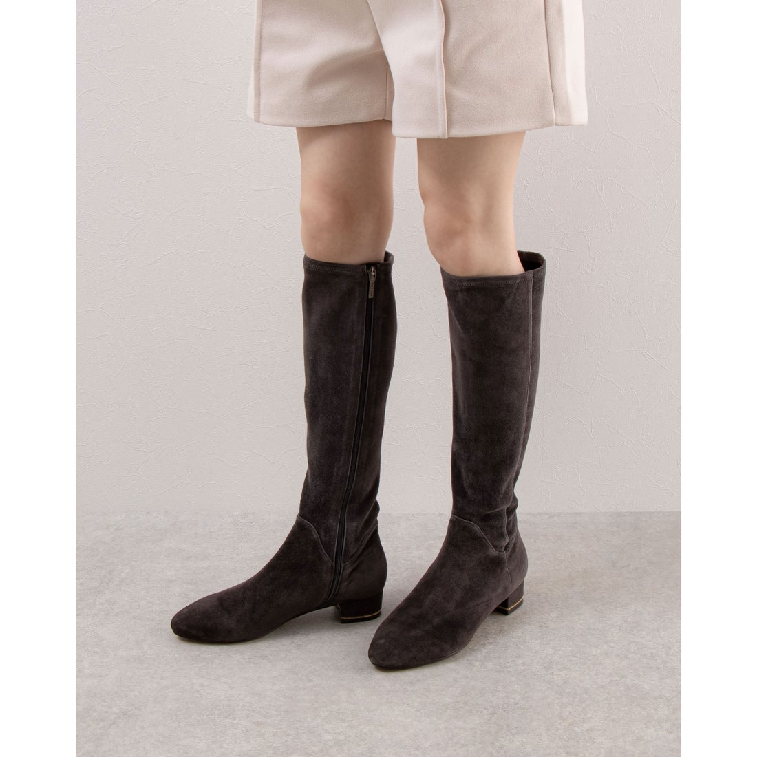 モード エ ジャコモ MODE ET JACOMO デザインヒールロングブーツ