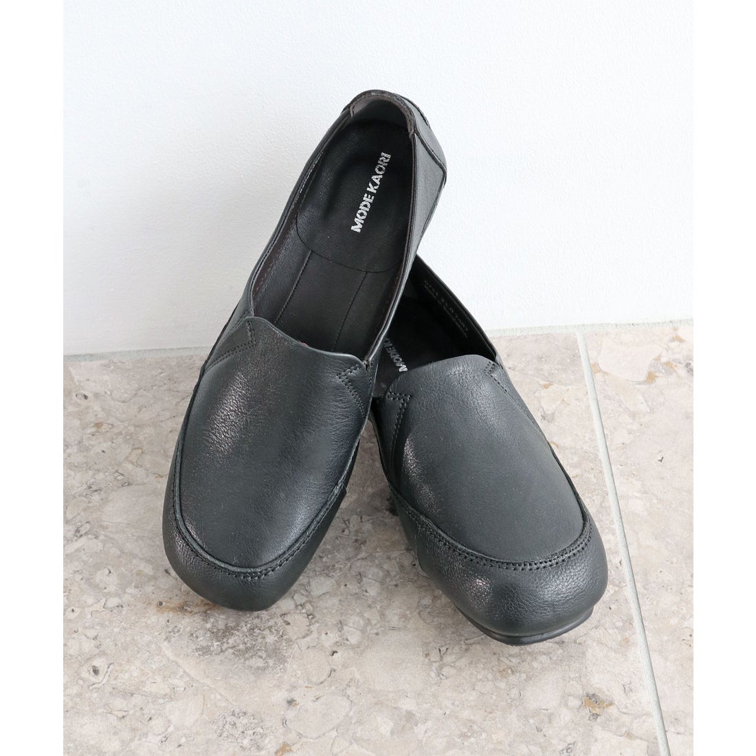 本革】 ボロネーゼスリッポン 6721 （ブラック） -モードカオリ MODE