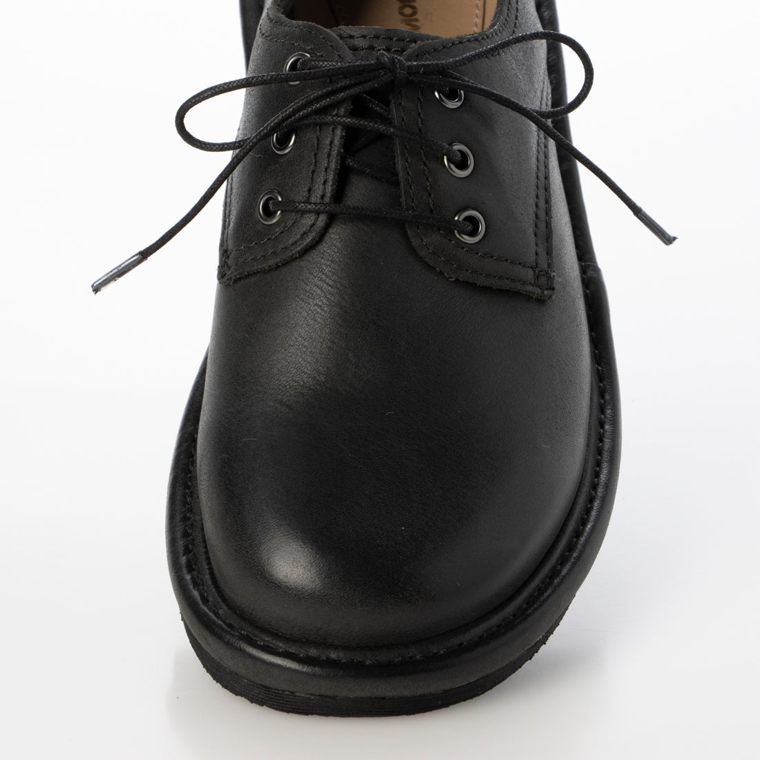 本革】 レザーレースアップシューズ 6704 （ブラック） -モードカオリ