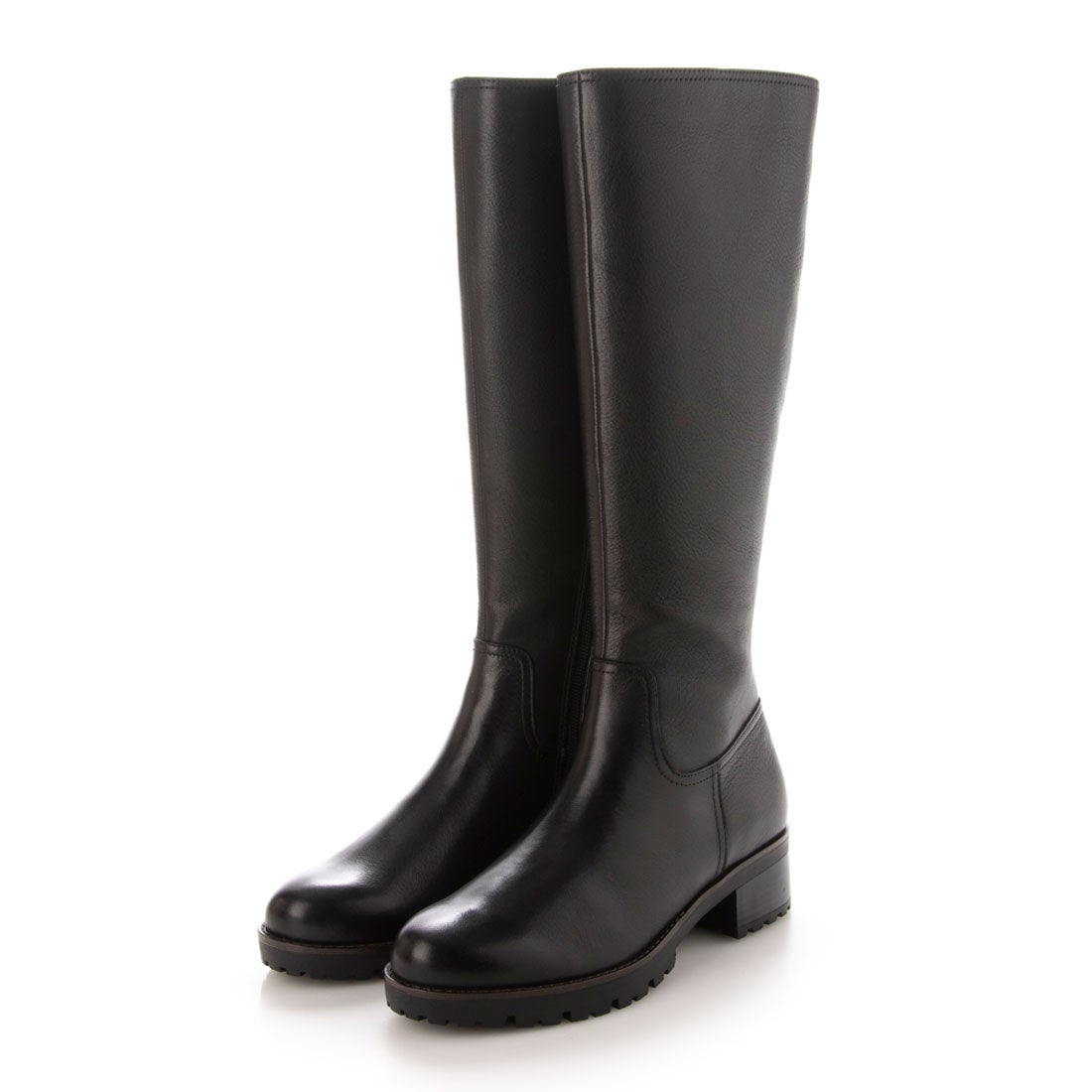 本革】 ソフトレザーブーツ 21439 （ブラック） -モードカオリ MODE