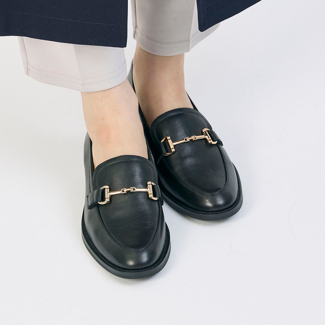 MODE ET JACOMO carino 本革ビットローファー （ブラック） -Mode et