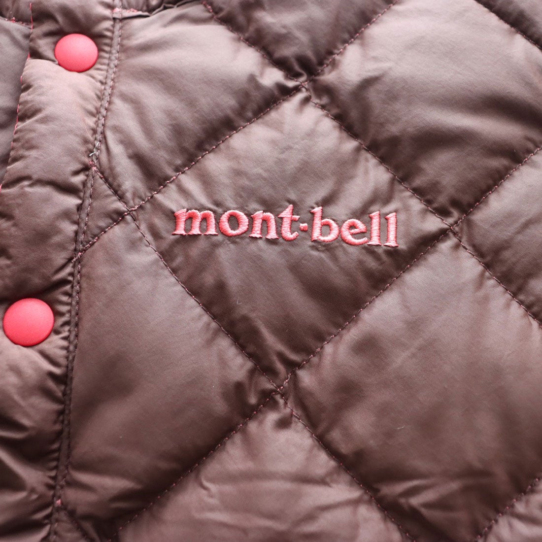 モンベル mont-bell リバーシブル ダウンジャケット Baby's （ピンク