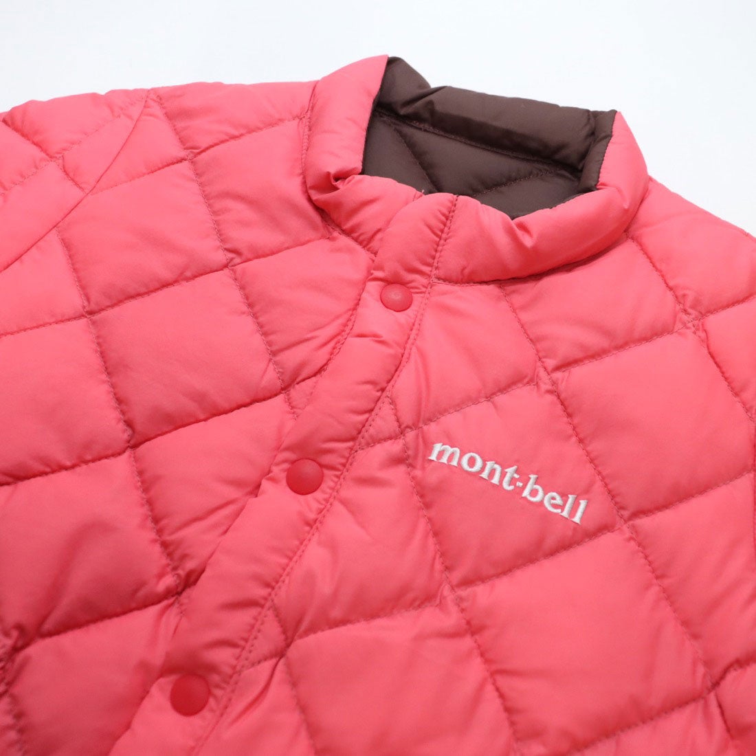 モンベル mont-bell リバーシブル ダウンジャケット Baby's （ピンク