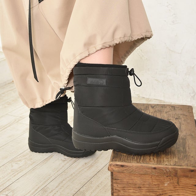 モズ moz 4cm防水 スパイク付き防滑・防水ブーツ パテッドブーツ