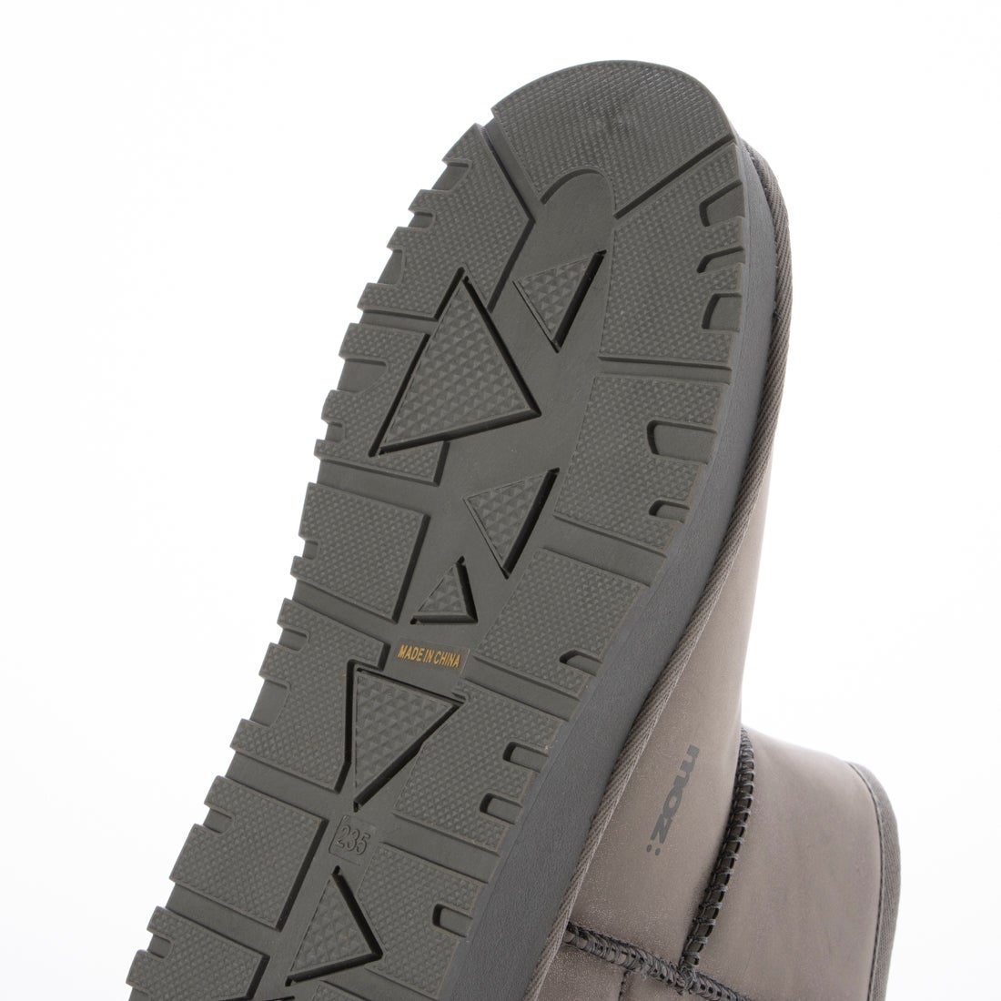 モズ moz メタリックカラームートンブーツ （グレー） -waja bazar