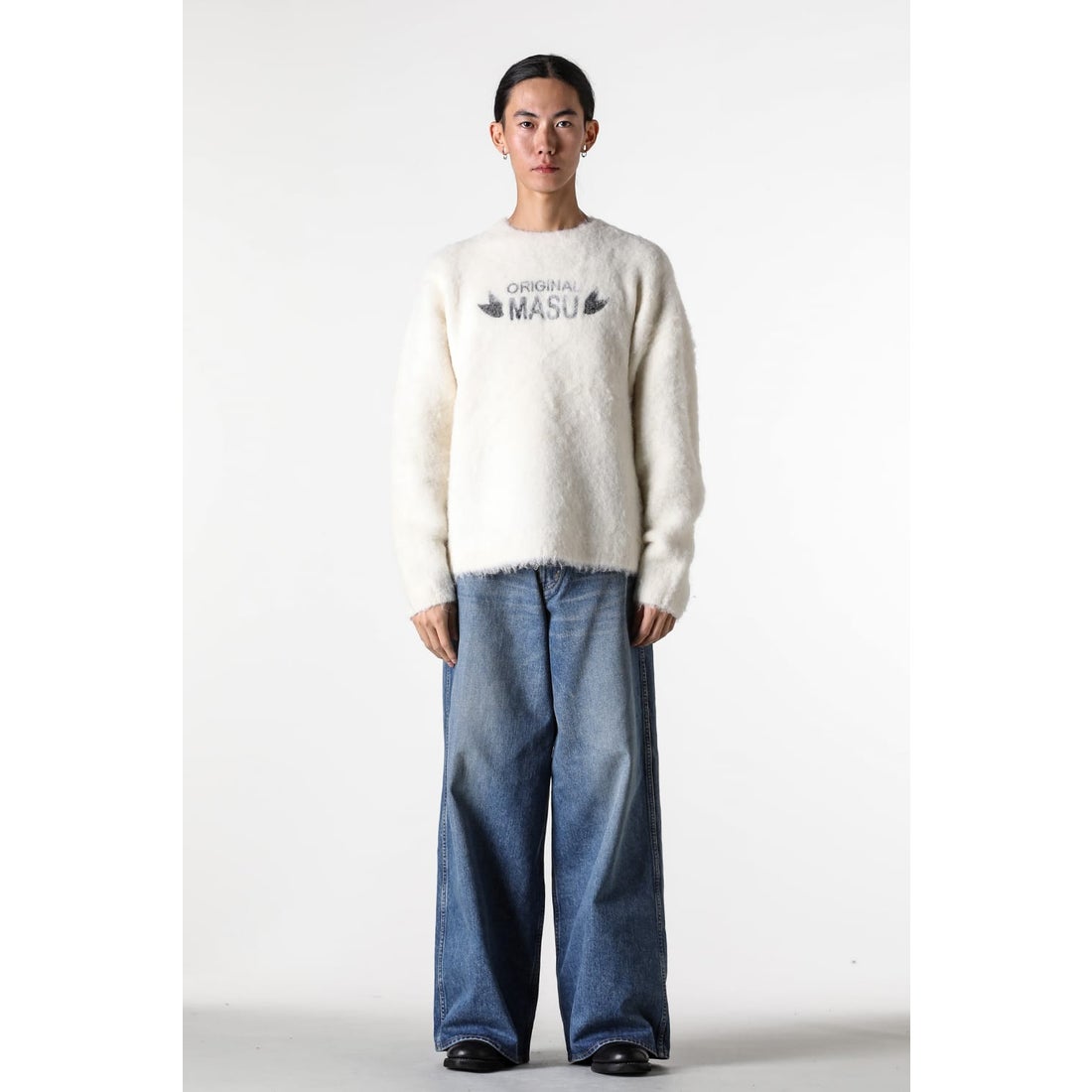 MASU Original Masu Brushed Sweater WHITE _ FASCINATE Osaka Japan