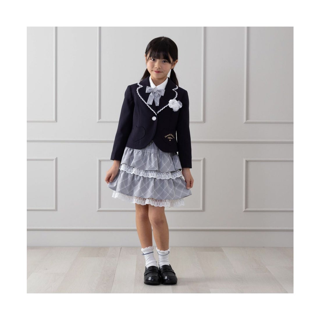 うみさん専用SHIPS キッズ長パンツ160cm ダークグレー&シャツ 卒服