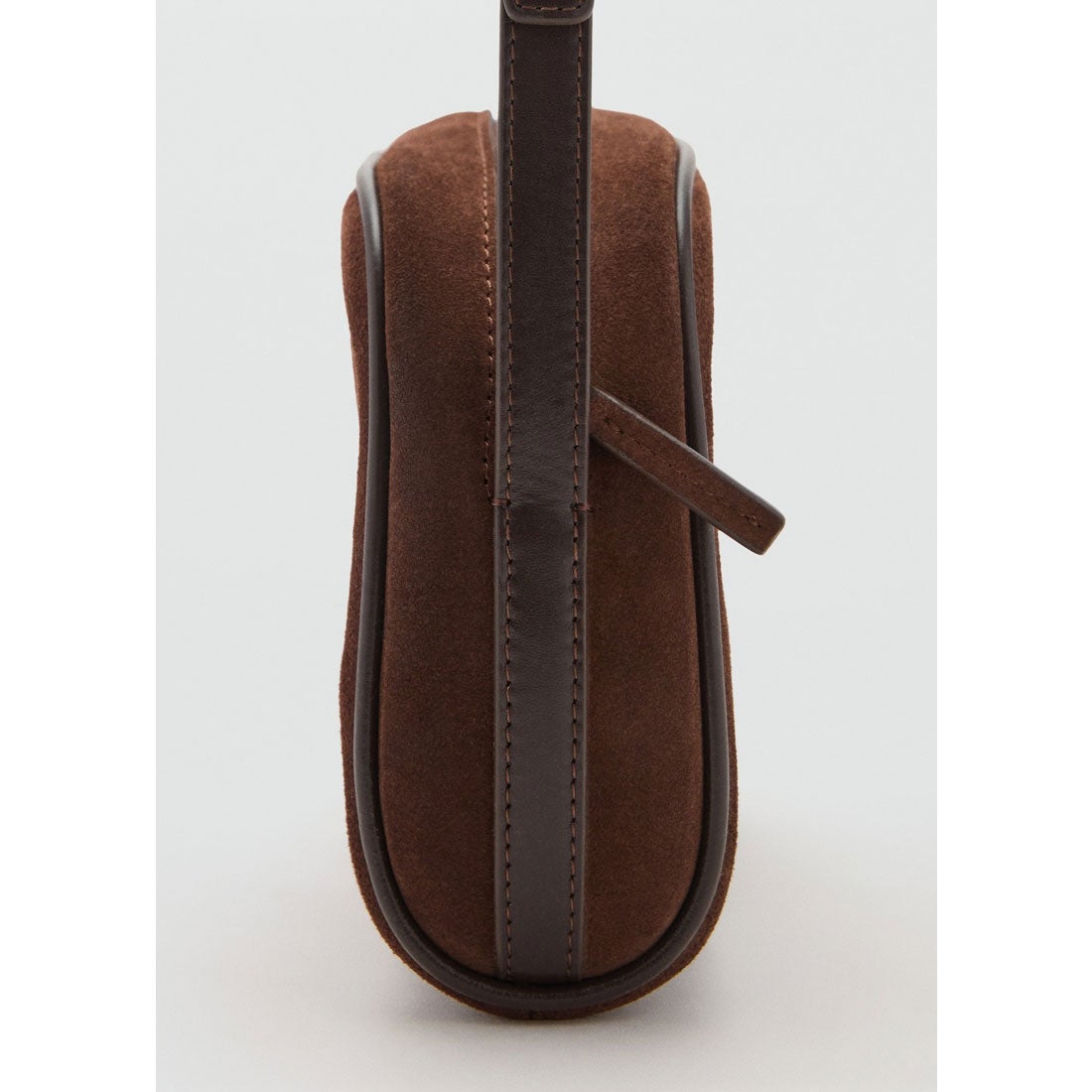 レザーショルダーバッグ P-- FES （ダークブラウン） -MANGO - マンゴ