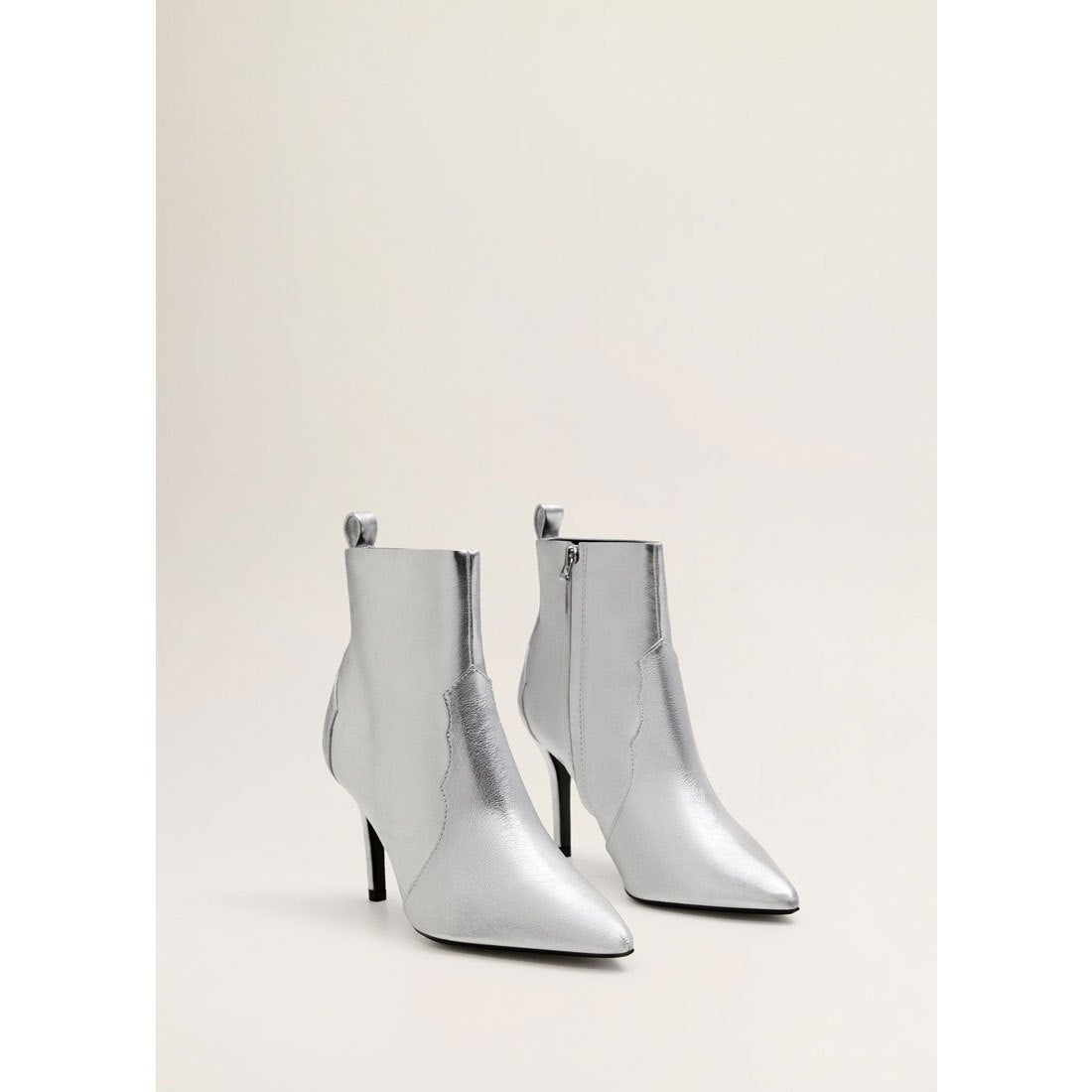 ショートブーツ .-- MARION （シルバー） -MANGO - マンゴ公式