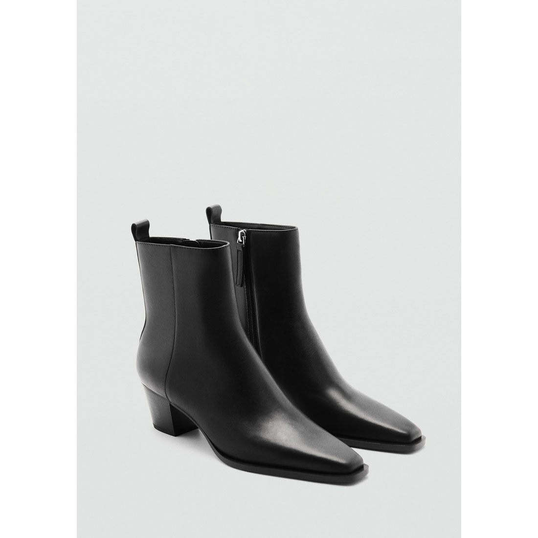 レザーショートブーツ .-- TODAY1 （ブラック） -MANGO - マンゴ公式