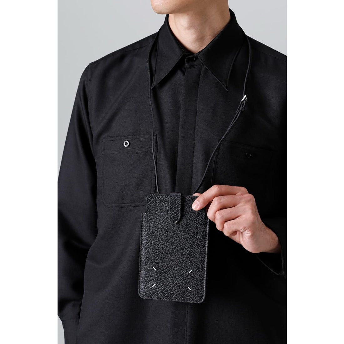 MAISON MARGIELA PHONE NECK POUCH （Black） - Osaka / Kyoto, -FASCINATE