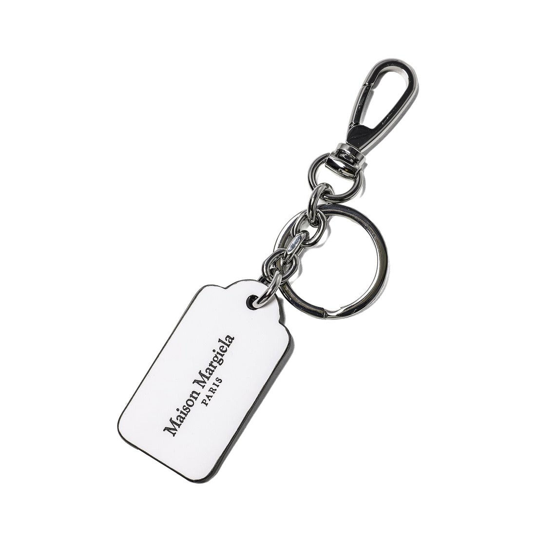 メゾン マルジェラ MAISON MARGIELA TAG KEY RING SMALL （Black/White