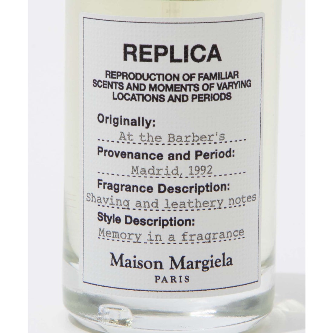 メゾン マルジェラ MAISON MARGIELA REPLICA アットザバーバー EDT