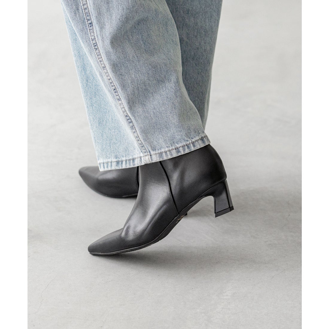 Menue ポインテッドトゥ ヒールブーツ -靴＆ファッション通販 ロコンド