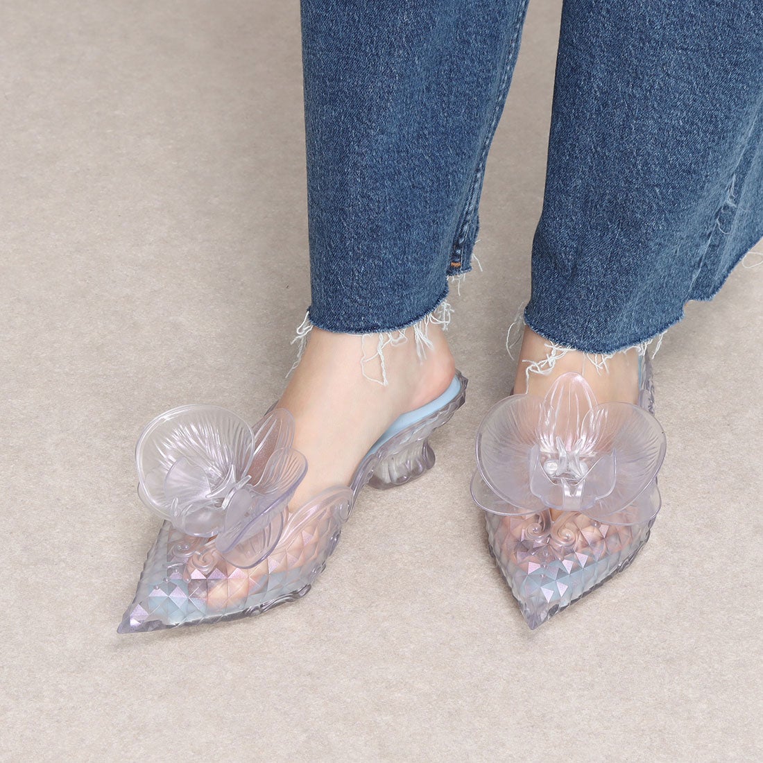 メリッサ melissa MELISSA COURT SHOE FLOWER + Y.PROJECT AD （YELOW