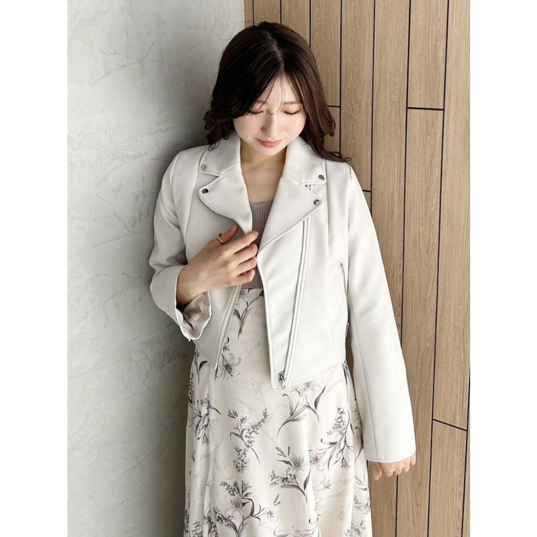 マーキュリーデュオ MERCURYDUO フェイクレザーコンパクトライダース