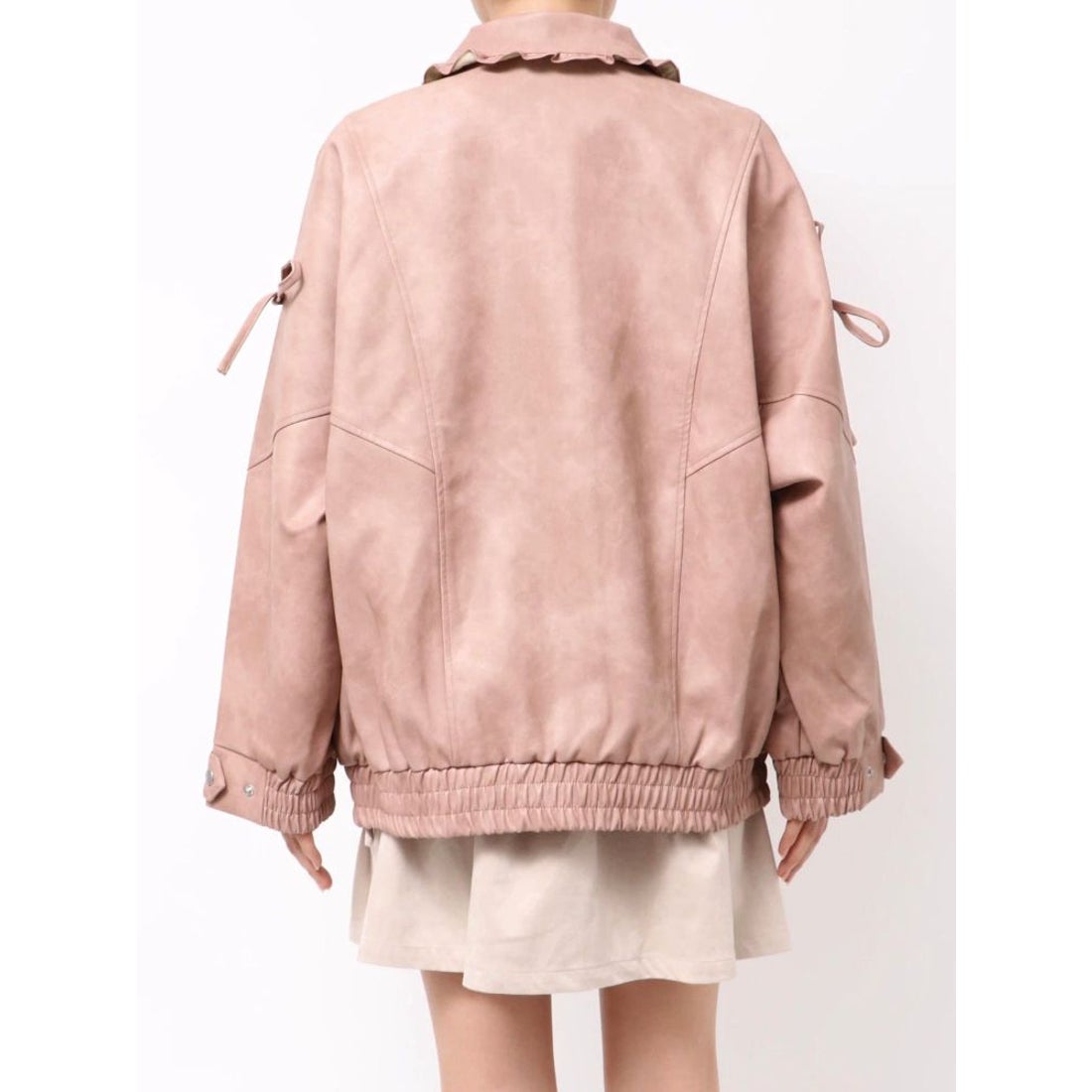 メリージェニー merry jenny ギャザーリボンジャケット （ピンク