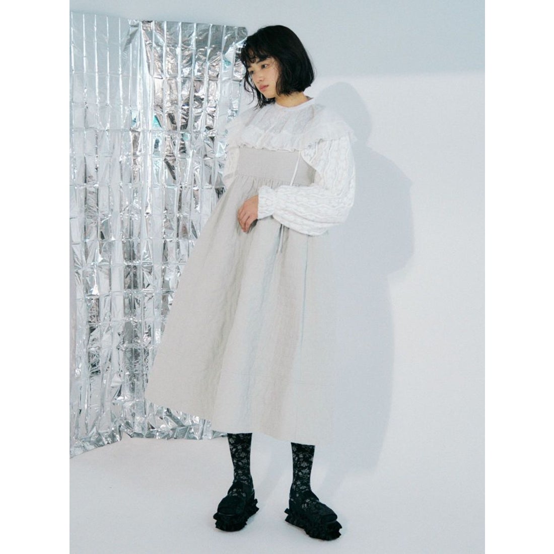 merry jenny レースフリルボレロ（ブラック） -靴＆ファッション通販