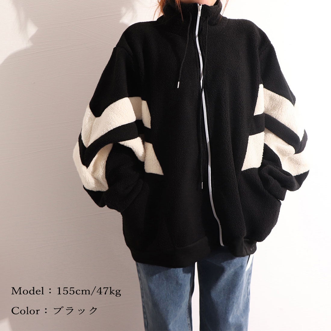 miniministore ボアブルゾン レディース ボアジャケット -靴