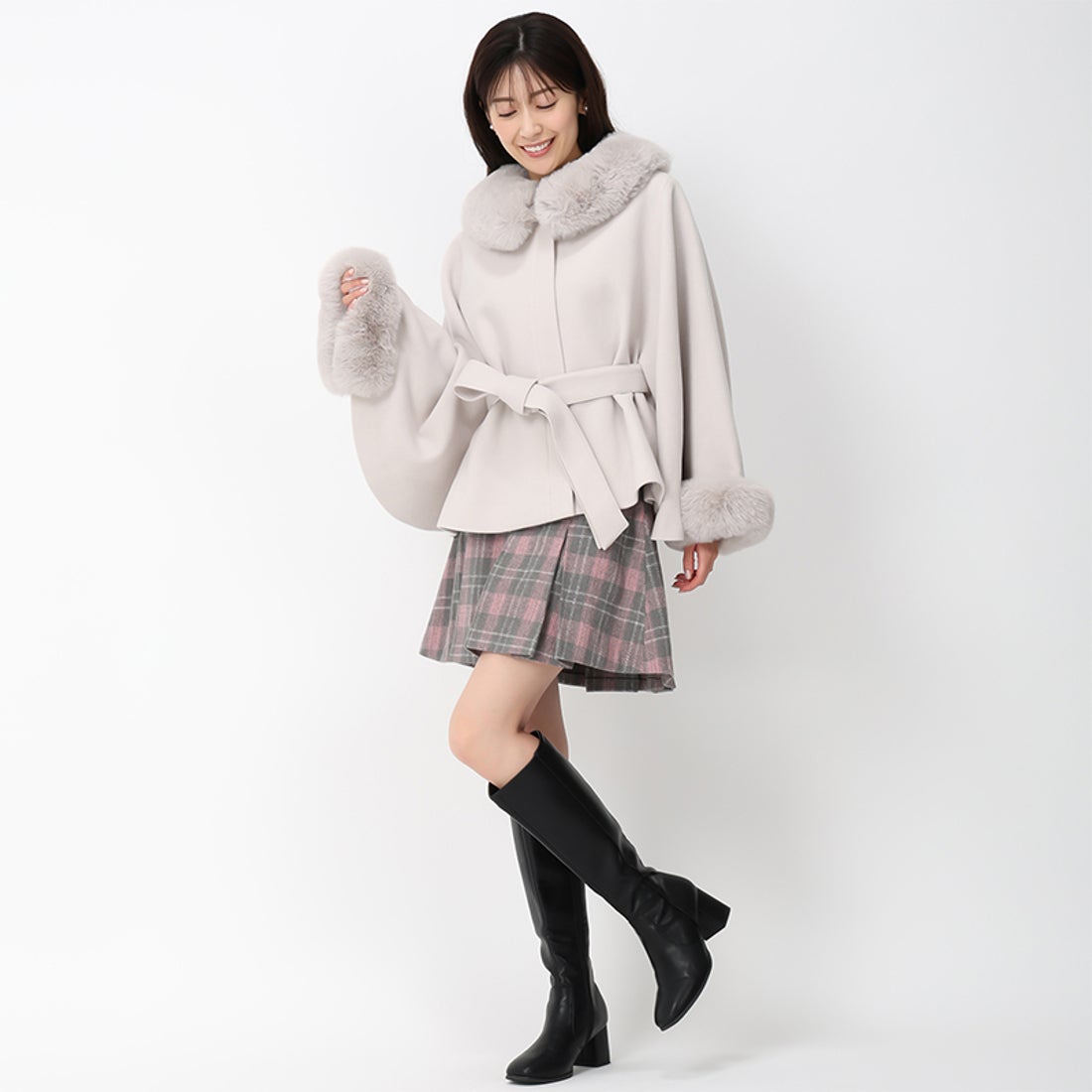 ミッシュマッシュ MISCH MASCH □2024秋冬新作□ポンチョコート