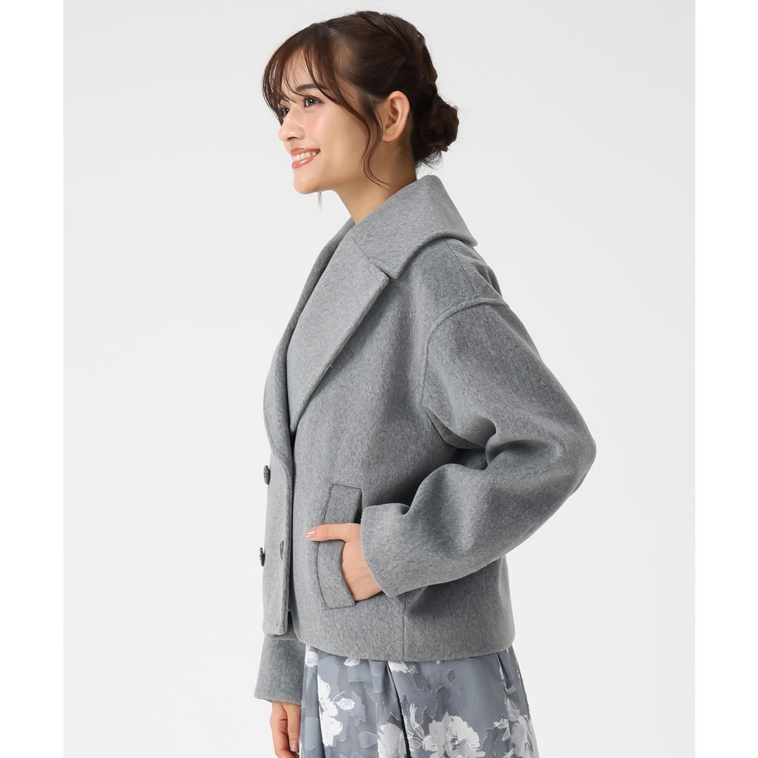 ミッシュマッシュ MISCH MASCH 2025秋冬新作 ミニシャギービックカラー