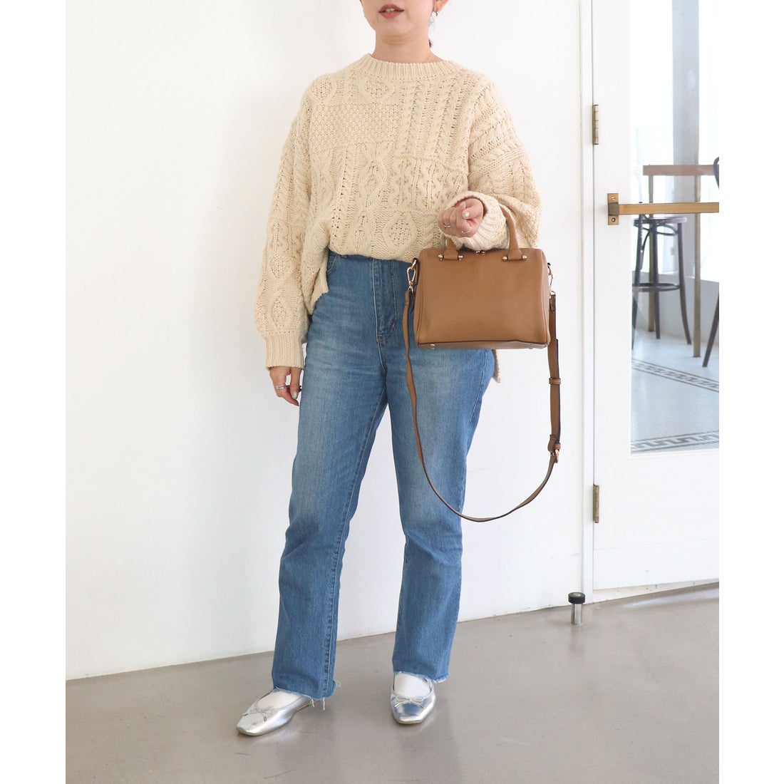 ミアン MIAN PIERIS / 2wayミニボストンバッグ （ベージュ） -靴