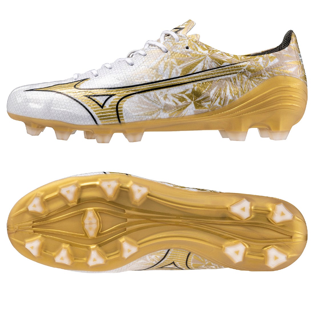 MIZUNO ミズノアルファ PRO(ホワイト×ゴールド) P1GA246450 サッカー