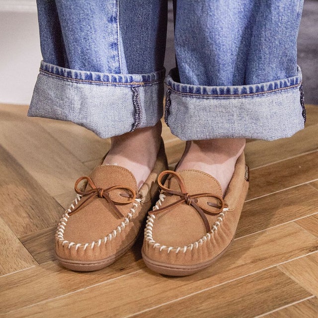 fitfit 撥水ソフトストレッチモカシン （バーガンディー