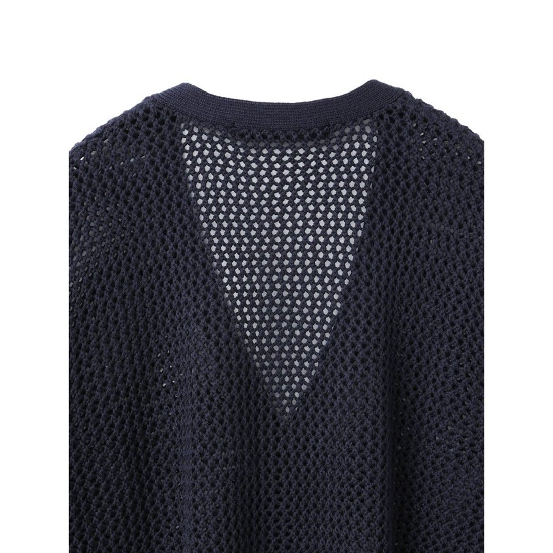 ミズイロインド mizuiro ind mizuiro ind メッシュVネックカーディガン