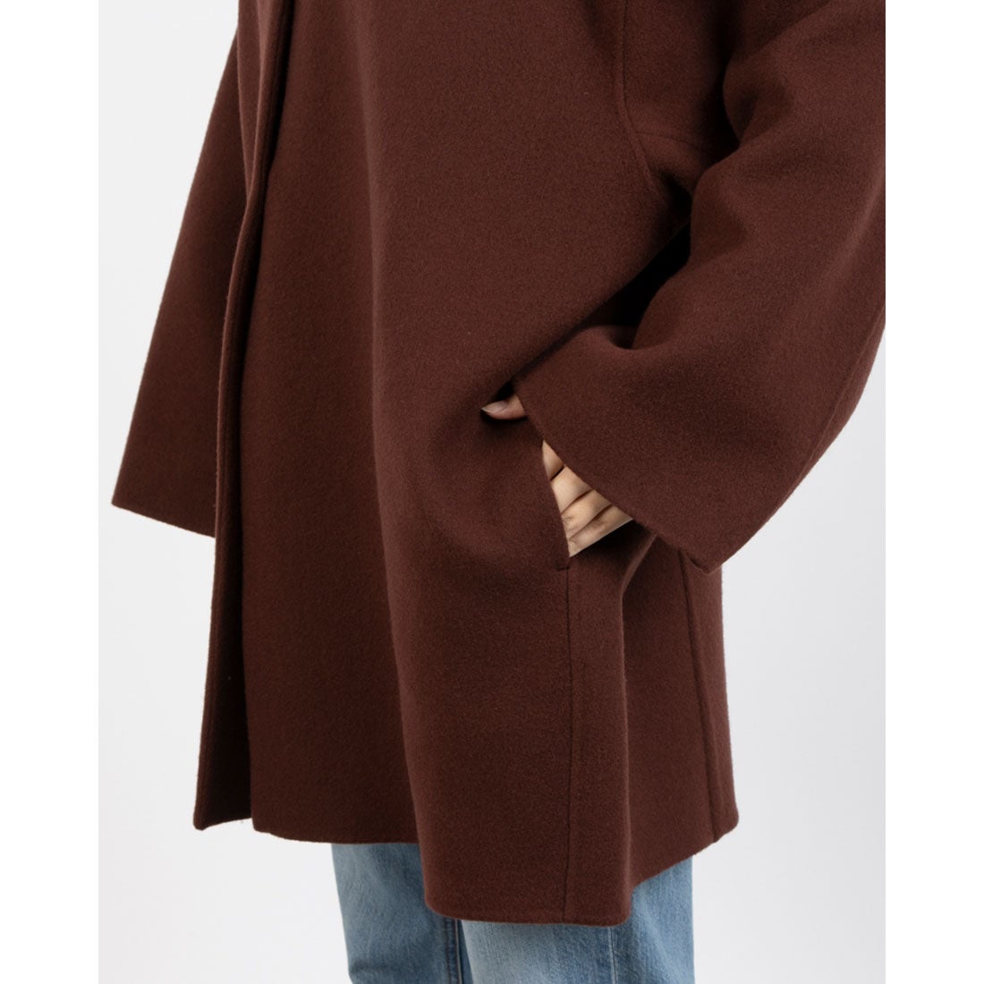 エトレトウキョウ ETRE' TOKYO ウールリバーコクーンコート （BROWN